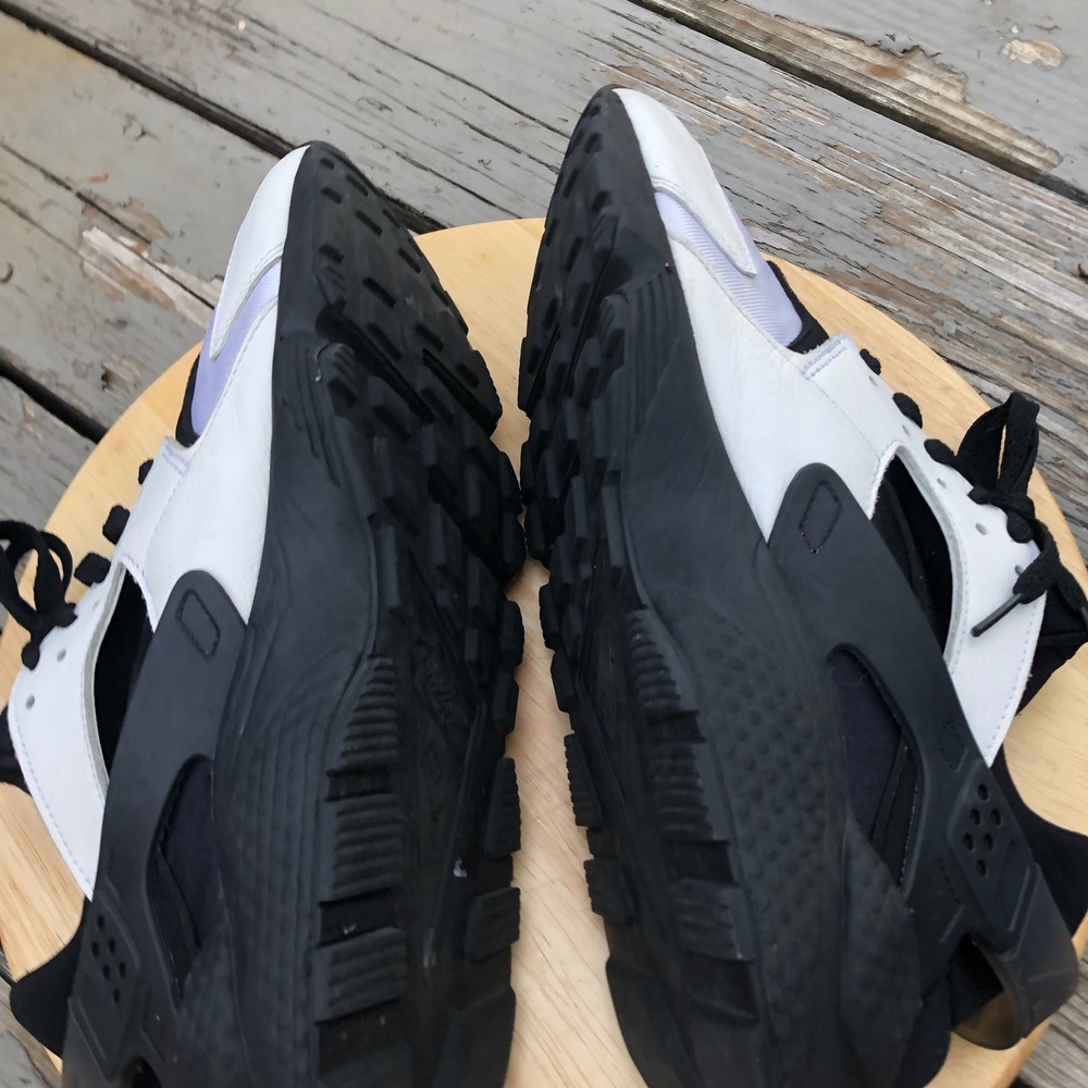 Nike Air Huarache Shoes Mens 9.5 Orca Panda Oreo White Black DD1068-109 Running - Picture 7 of 14